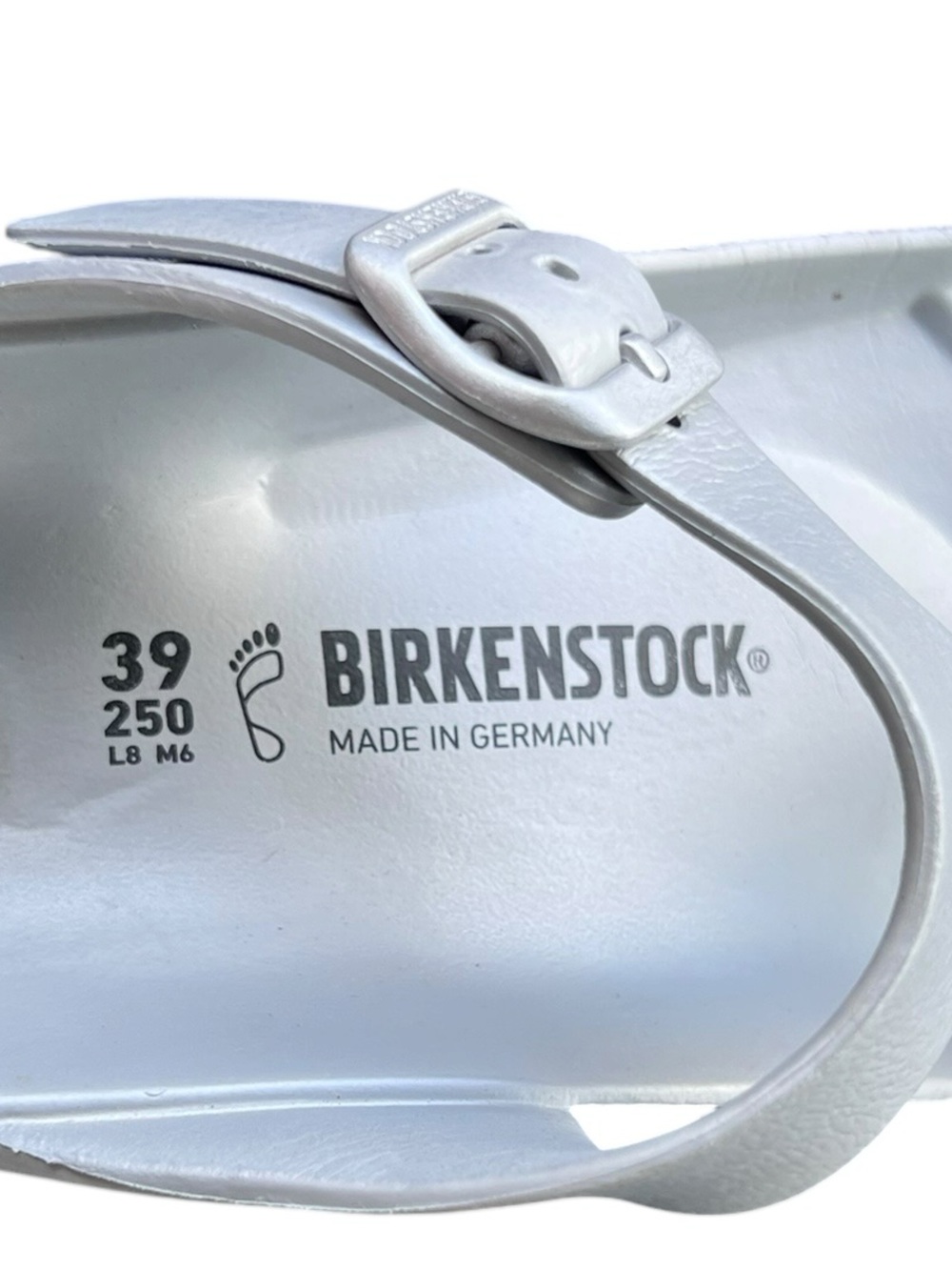 Birkenstock - Gizeh Essentials EVA Flip Flop Sandals White Size 39 - Picture 5 of 6